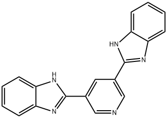 3,5-二(2-苯并咪唑基)吡啶 结构式