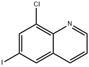 8-氯-6-碘喹啉 结构式