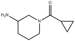 (3-氨基哌啶-1-基)(环丙基)甲酮 结构式