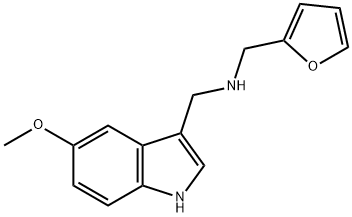 N-(2-furylmethyl)-N-[(5-methoxy-1H-indol-3-yl)methyl]amine 结构式