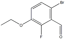 6-溴-3-氯-2-氟苯甲醛 结构式