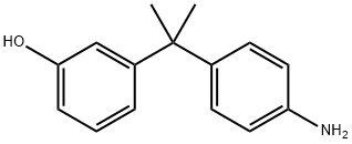 2-(4-Aminophenyl)-2-(3-hydroxyphenyl)propane 结构式