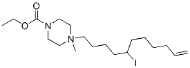 ethyl 4-methyl-4-undec-10-enyl-2,3,5,6-tetrahydropyrazine-1-carboxylat e iodide 结构式