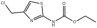 Carbamic  acid,  [4-(chloromethyl)-2-thiazolyl]-,  ethyl  ester  (9CI) 结构式