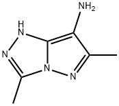 1H-Pyrazolo[5,1-c]-1,2,4-triazol-7-amine,  3,6-dimethyl- 结构式