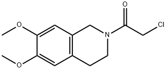 2-(2-氯乙酰基)-6,7-二甲氧基-1,2,3,4-四氢异喹啉 结构式