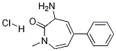 3-amino-1-methyl-5-phenyl-1H-azepin-2(3H)-one hydrochloride 结构式