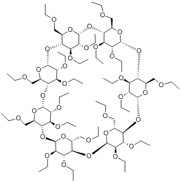 2,3,6-三-O-乙基-Β-环糊精 结构式