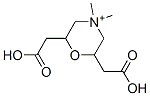 2,6-bis(carboxymethyl)-4,4-dimethylmorpholinium 结构式