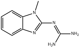 Guanidine, N-(1-methyl-1H-benzimidazol-2-yl)- (9CI) 结构式