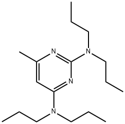 2,4-BIS-(N,N-DI-N-PROPYLAMINO)-6-METHYLPYRIMIDINE 结构式