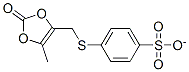 4-((5-methyl-2-oxo-1,3-dioxol-4-yl)methylthio)benzenesulfonate 结构式