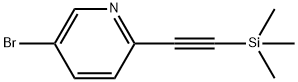 5-溴-2-[2-(三甲基硅烷基)乙炔基]吡啶 结构式