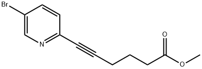 METHYL6-(5-BROMO-2-PYRIDINYL)-5-HEXYNOATE 结构式