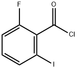 2-氟-6-碘苯甲酰氯 结构式