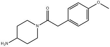 1-(4-aminopiperidin-1-yl)-2-(4-methoxyphenyl)ethan-1-one 结构式