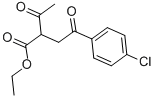 ETHYL 2-ACETYL-4-(4-CHLOROPHENYL)-4-OXOBUTANOATE 结构式