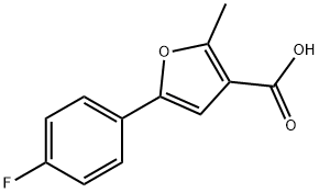 5-(4-氟苯基)-2-甲基-3-糠酸 结构式