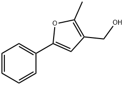 (2-甲基-5-苯基呋喃-3-基)甲醇 结构式