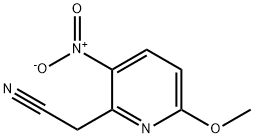 6-甲氧基-3-硝基吡啶-2-乙腈 结构式