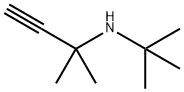 N-叔丁基-1,1-二甲基炔丙基胺 结构式