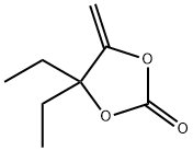 4,4-二乙基-5-亚甲基-1,3-二氧戊环-2-酮 结构式
