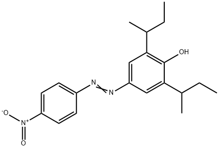 Phenol, 2,6-bis(1-methylpropyl)-4-(4-nitrophenyl)azo- 结构式