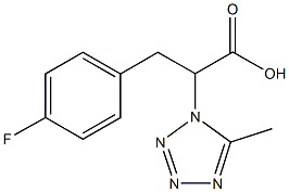 3-(4-氟苯基)-2-(5-甲基-1H-1,2,3,4-四唑-1-基)丙酸 结构式