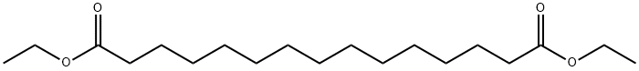 Pentadecanedioic acid diethyl ester 结构式