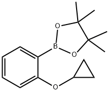 2-(2-cyclopropoxyphenyl)-4,4,5,5-tetraMethyl-1,3,2-dioxaborolane 结构式