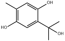 1,4-Benzenediol,  2-(1-hydroxy-1-methylethyl)-5-methyl- 结构式