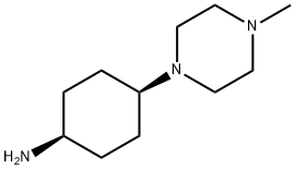 顺式-4-(4-甲基-1-哌嗪基)环己胺 结构式