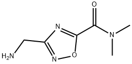 3-(氨基甲基)-N,N-二甲基-1,2,4-噁二唑-5-甲酰胺 结构式