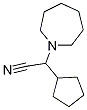 2-(氮杂环庚烷-1-基)-2-环戊基乙腈 结构式