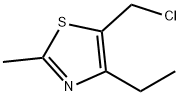 5-(chloromethyl)-4-ethyl-2-methyl-1,3-thiazole(SALTDATA: FREE) 结构式