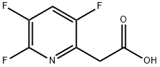 (3,5,6-三氟吡啶-2-基)乙酸 结构式