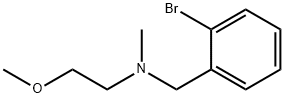 N-(2-溴苄基)-N-(2-甲氧基乙基)-N-甲胺 结构式
