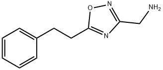 (5-苯乙基-1,2,4-噁二唑-3-基)甲胺 结构式