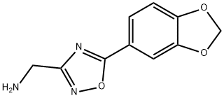 [5-(1,3-苯并二唑-5-基)-1,2,4-恶二唑-3-基]甲胺盐酸盐 结构式