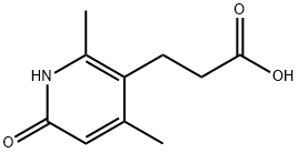 3-(2,4-二甲基-6-氧代-1,6-二氢吡啶-3-基)丙酸 结构式