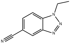1-Ethyl-1,2,3-benzotriazole-5-carbonitrile 结构式