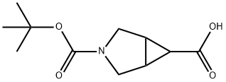 3-氮杂双环[3.1.0]己烷-3,6-二羧酸 3-叔丁酯 结构式