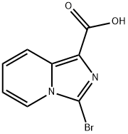 3-溴咪唑[1,5-A]吡啶-1-羧酸 结构式