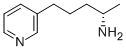 (S)-2-AMINO-5-(3-PYRIDYL)PENTANE 结构式