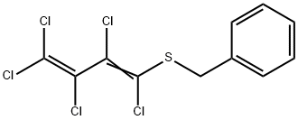 benzylpentachlorobuta-1,3-dienyl sulfide 结构式