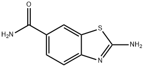 2-氨基苯并噻唑-6-酰胺 结构式