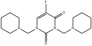5-METHYL-1,3-BIS-PIPERIDIN-1-YLMETHYL-1H-PYRIMIDINE-2,4-DIONE 结构式