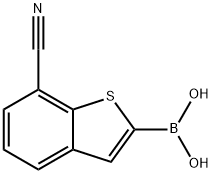7-氰基苯并[B]噻吩-2-基硼酸 结构式