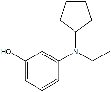 m-(N-Cyclopentyl-N-ethylamino)phenol 结构式