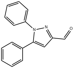 1,5-二苯基-1H-吡唑-3-甲醛 结构式